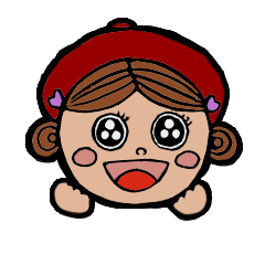 かわいい女子の日常スタンプその1