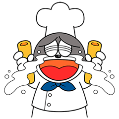 うまい棒のギリギリ!コスプレスタンプ