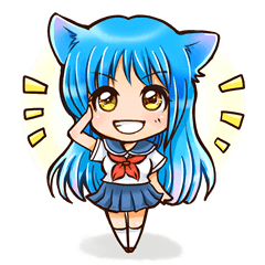 ネコ耳スタンプ☆元気編