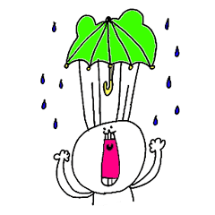 あいたくちふさがらないウサギ