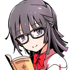 メガネっ娘スタンプ