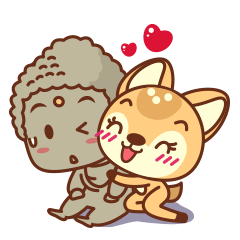 こなかちゃん&おびとくん