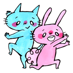 にゃん吉とぴょん吉