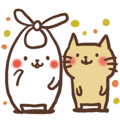 うさぎとねこすけ