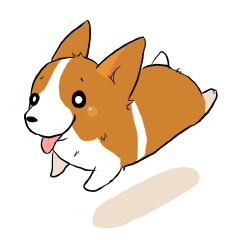 コーギー犬。