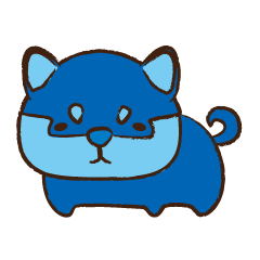幸せを呼ぶ青い柴犬