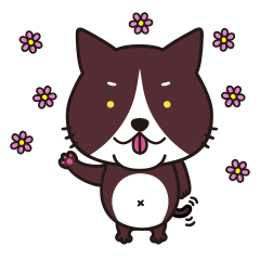 ベロネコぶち