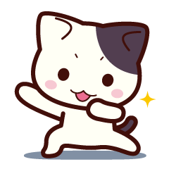 ぶち猫　にゃんこ
