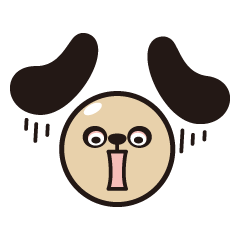 関西弁 犬川さん キモカワスタンプ〜★