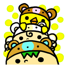 かぶりものクマさん