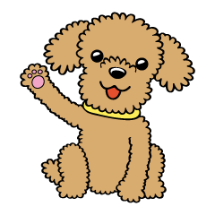 愛犬スタンプ　トイプードル