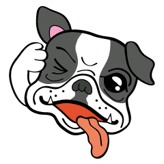愛犬スタンプ　フレンチブルドッグ
