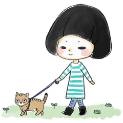 猫様と召使いお姉ちゃんのゆるゆるスタンプ