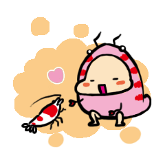 さくらえびー子とレッドビーシュリンプ