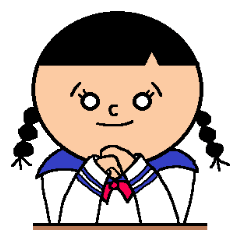 かかこちゃんスタンプ