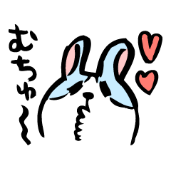 てがきうさぎ。