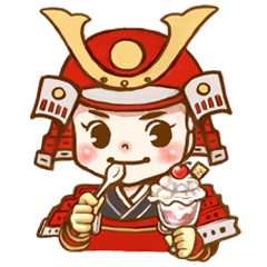 戦国武将くんスタンプ