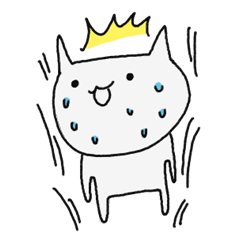 Surprise!! Stupid cat coming!!