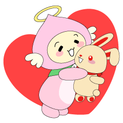 もも天とラビーちゃん