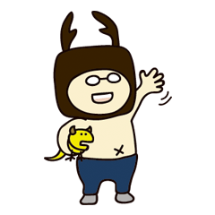 くわたがたディレクターとアロちゃん