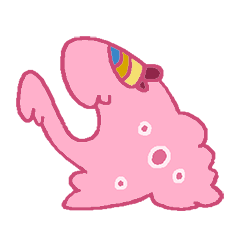 ピンクアメーバちゃんスタンプ