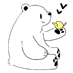 シロクマとことり