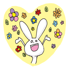 うさぎのスタンプ！