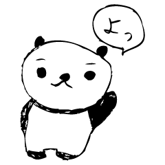 気まぐれパンダのカミーユ(手書き)