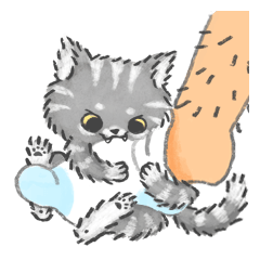 夢を見る大好きな猫たち