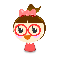 赤メガネちゃん