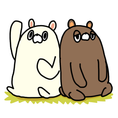森の白くま