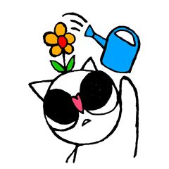 Flower cat