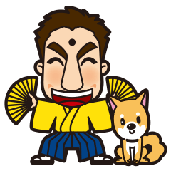 福岡弁スタンプ　欽ちゃんと福助