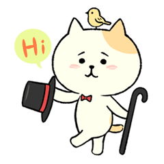 困り顔のねこさん