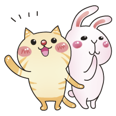 ゆるポップ！ねこ＆うさ。