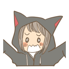 猫パーカー