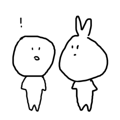 うさぎなやつらのスタンプ