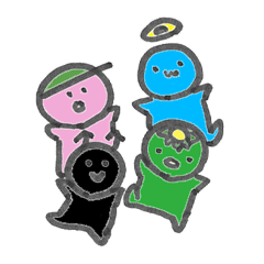 天使と悪魔と人とかっぱ