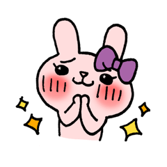 桃色うさぎのうさみちゃん