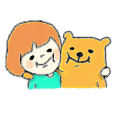 ヘンなクマと女子