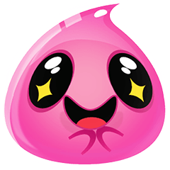 キュートでかわいいゼリーステッカー