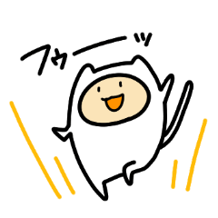 着ぐるみねこスタンプ