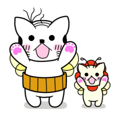 ひげにゃんとはなにゃん