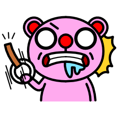 赤鼻で片眉毛なピンクマン
