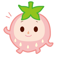 イチゴパチと果物のお友達