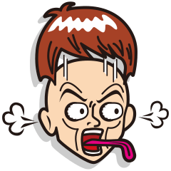 顔面リアクション 男