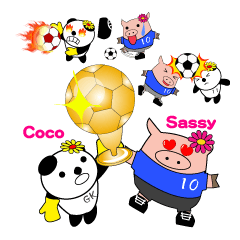 サシィー&ココのサッカーライフ