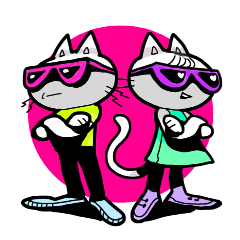 猫パンチ!