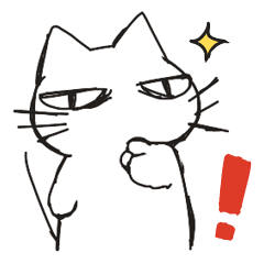目つきのよくないスタンプ