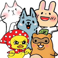 かわいい森の動物たち